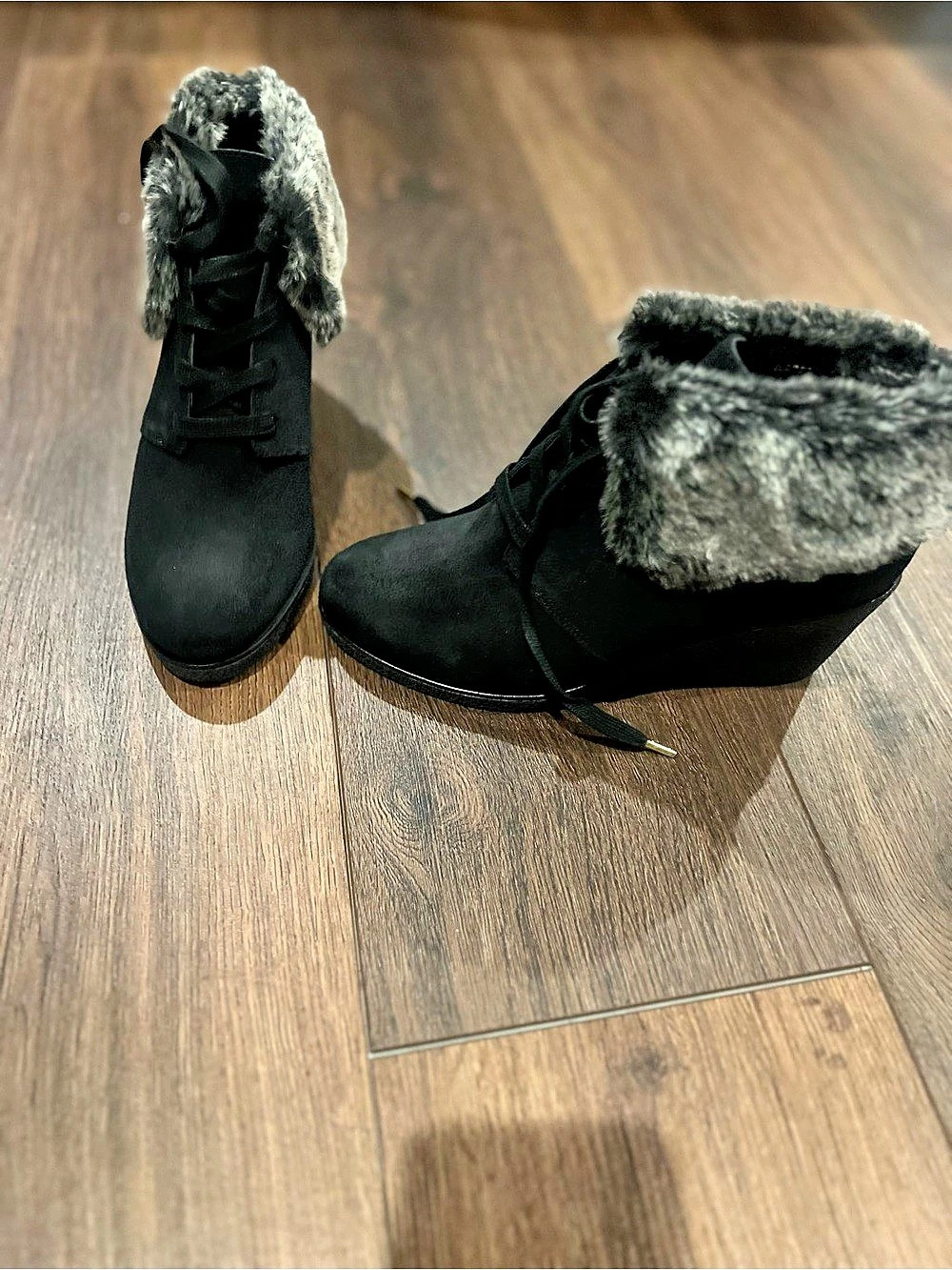 Cole Haan Coralie WDG Bootie WP Black & Gray US 8 Like New